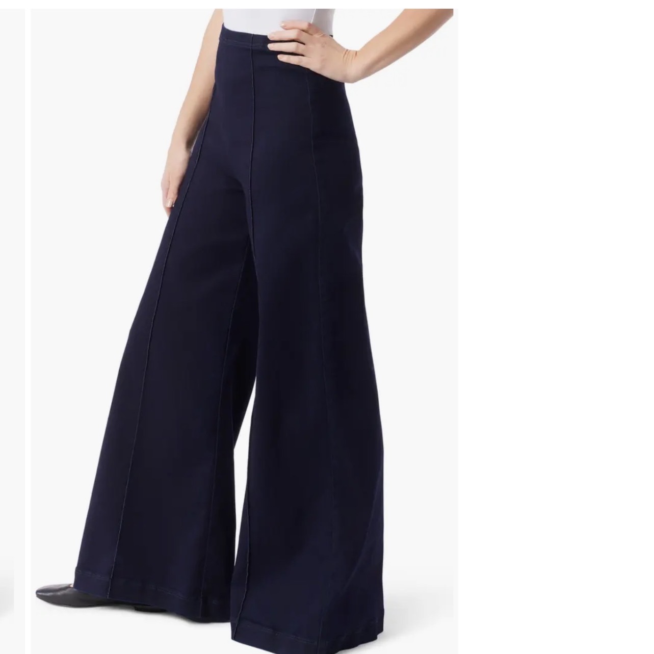 Dee Ocleppo Pintuck Pull-On Wide Leg Pants Rinse Dark Blue Ddob243518-Rns M